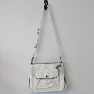 Coach white crossbody purse/bag